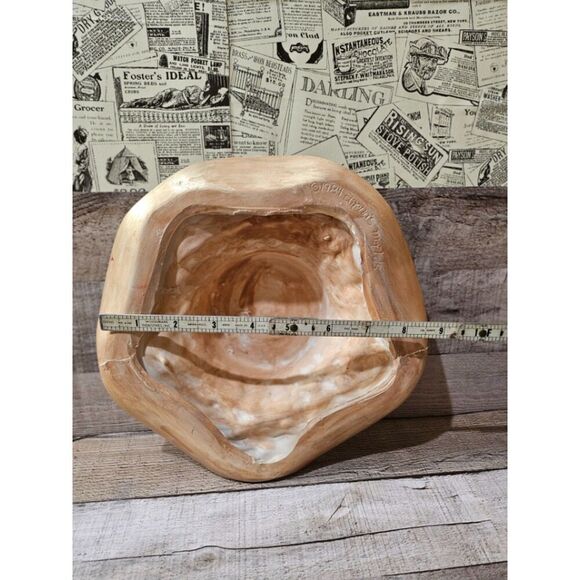 1984 Dona's Molds Ceramic Straw Hat Floral Flowers - Picture 5 of 7